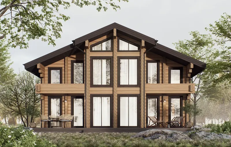 Проект Ладога — дом из клееного бруса