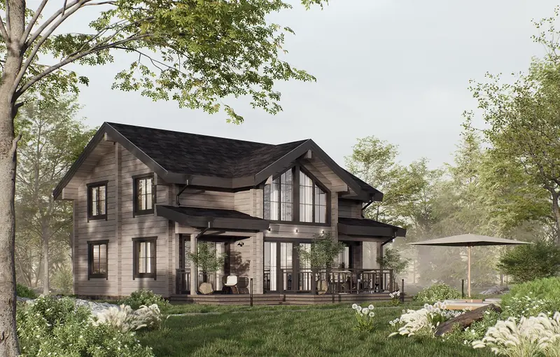 Проект Одинцово — дом из клееного бруса