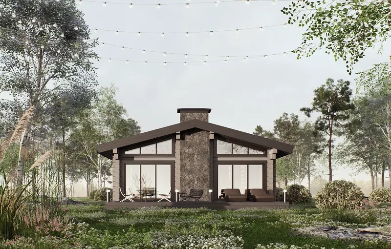 Проект Охта — дом из клееного бруса