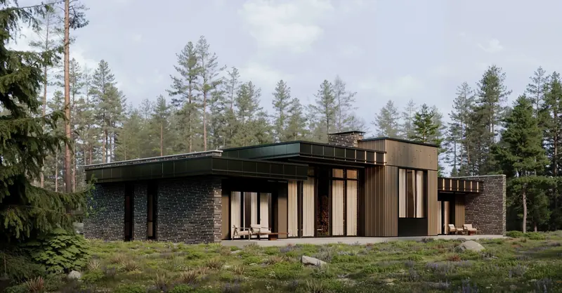 Проект ПЛК × Zarya 190 — дом из клееного бруса